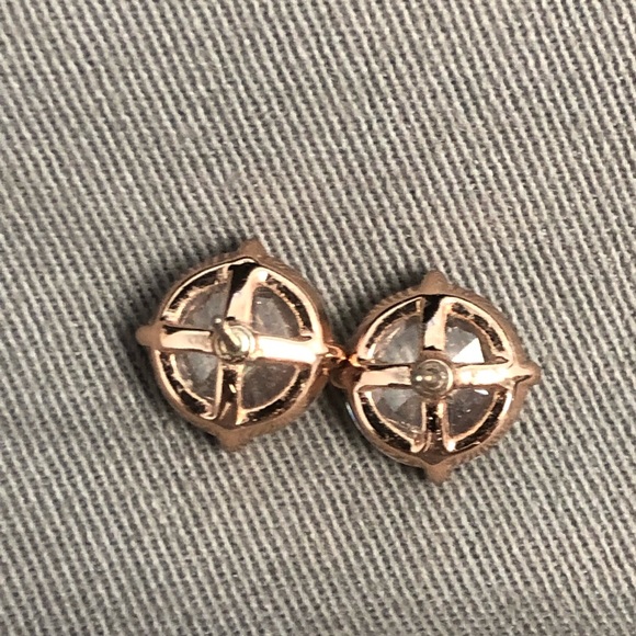 Kate spade rose gold new pink crystal earrings - Picture 2 of 3